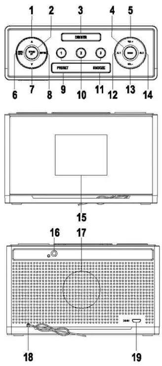 soundmaster UR240 DAB+ FM PLL Clock Radio - 1