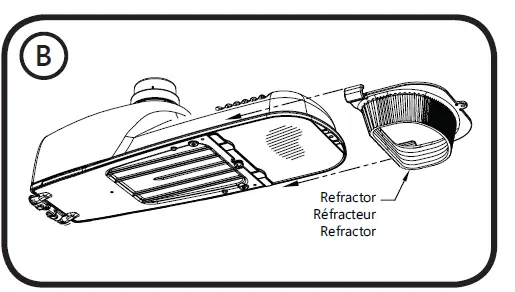 GE current GEH6075ESR Evolve LED Security Light + Slide On Refractor FIG (2)