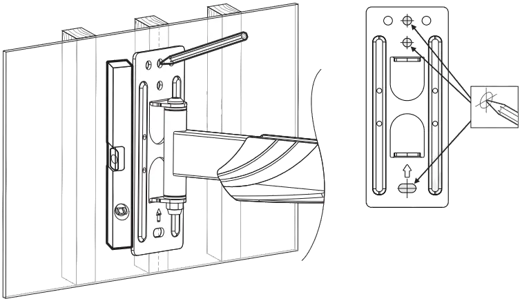 VonHaus 3000174 13-24 Inch Tilt and Swivel TV Bracket A03