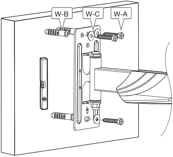 VonHaus 3000174 13-24 Inch Tilt and Swivel TV Bracket A09