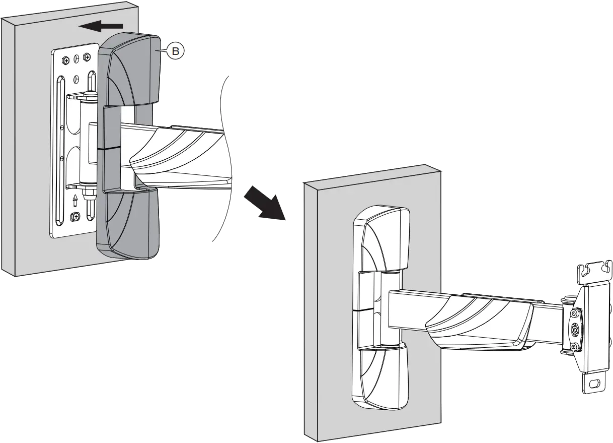 VonHaus 3000174 13-24 Inch Tilt and Swivel TV Bracket A10