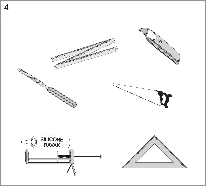 RAVAK-Vanová-Lišta-Mounting-Bar-FIG-2