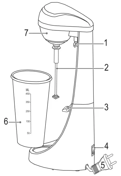 CLATRONIC-BM-3472-Milk-Frother-Bar-Mixer-fig1