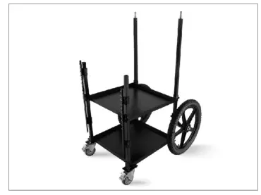 PROAIM CT-SDCF-OG Soundchief OG Professional Sound Cart - esired height