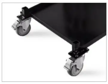 PROAIM CT-SDCF-OG Soundchief OG Professional Sound Cart - ront wheels