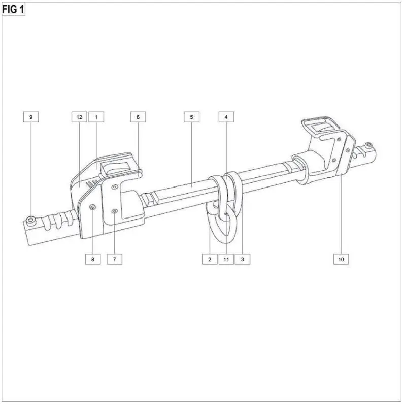 MSA 10176851 Workman FP Stryder Beam Anchor User Manual - Fig 1