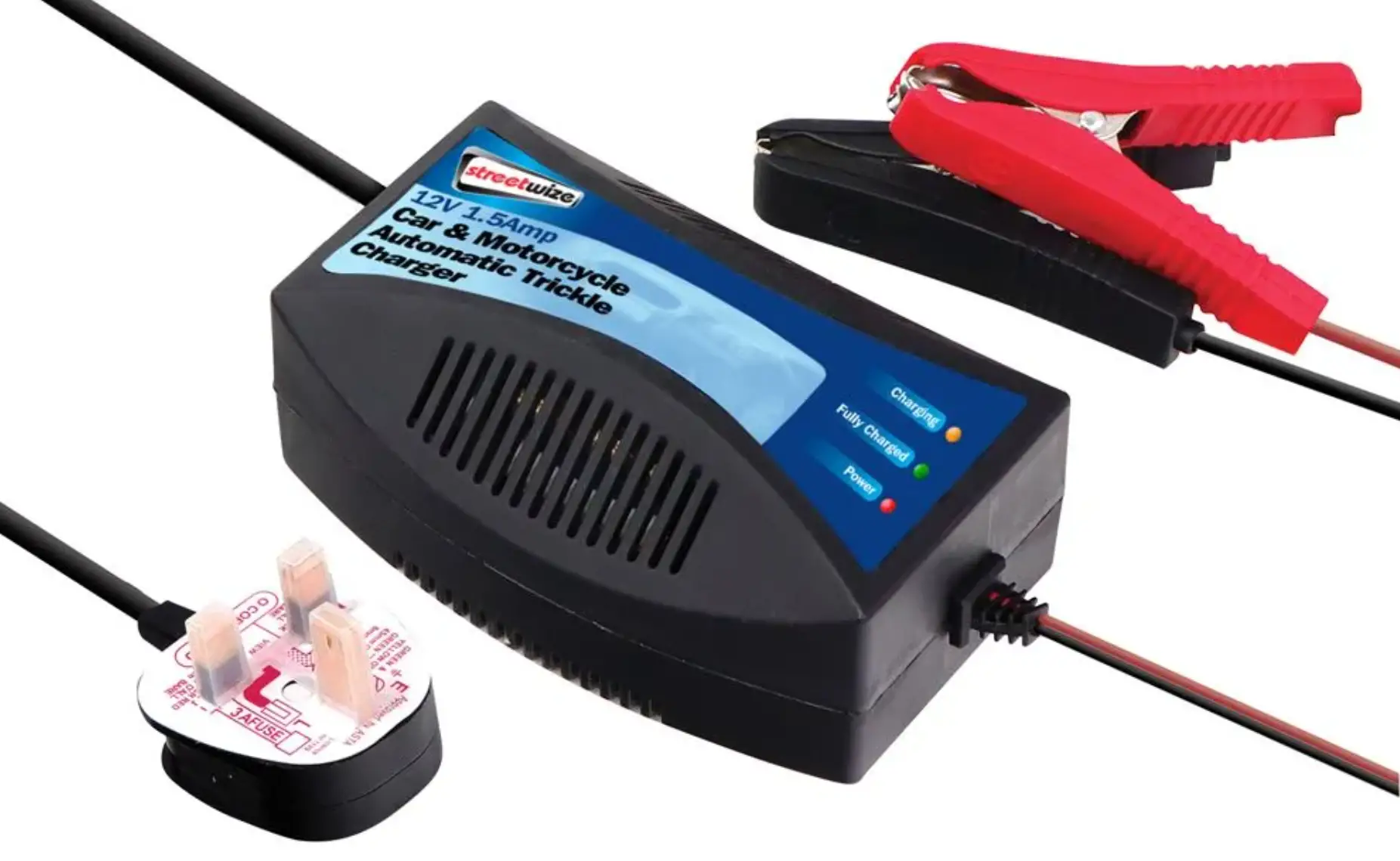 streetwise SWTBC 2V 1.5Amp Car and Motorcycle Automatic Trickle Charger