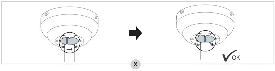 bESTRON DC30T Ceiling Fan with Lamp - mounting plate and tighten