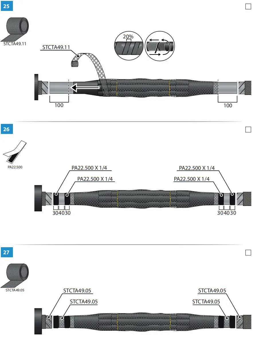 ENSTO HJP33 1202C Cable Joint Heat Shrink - FIGURE 12
