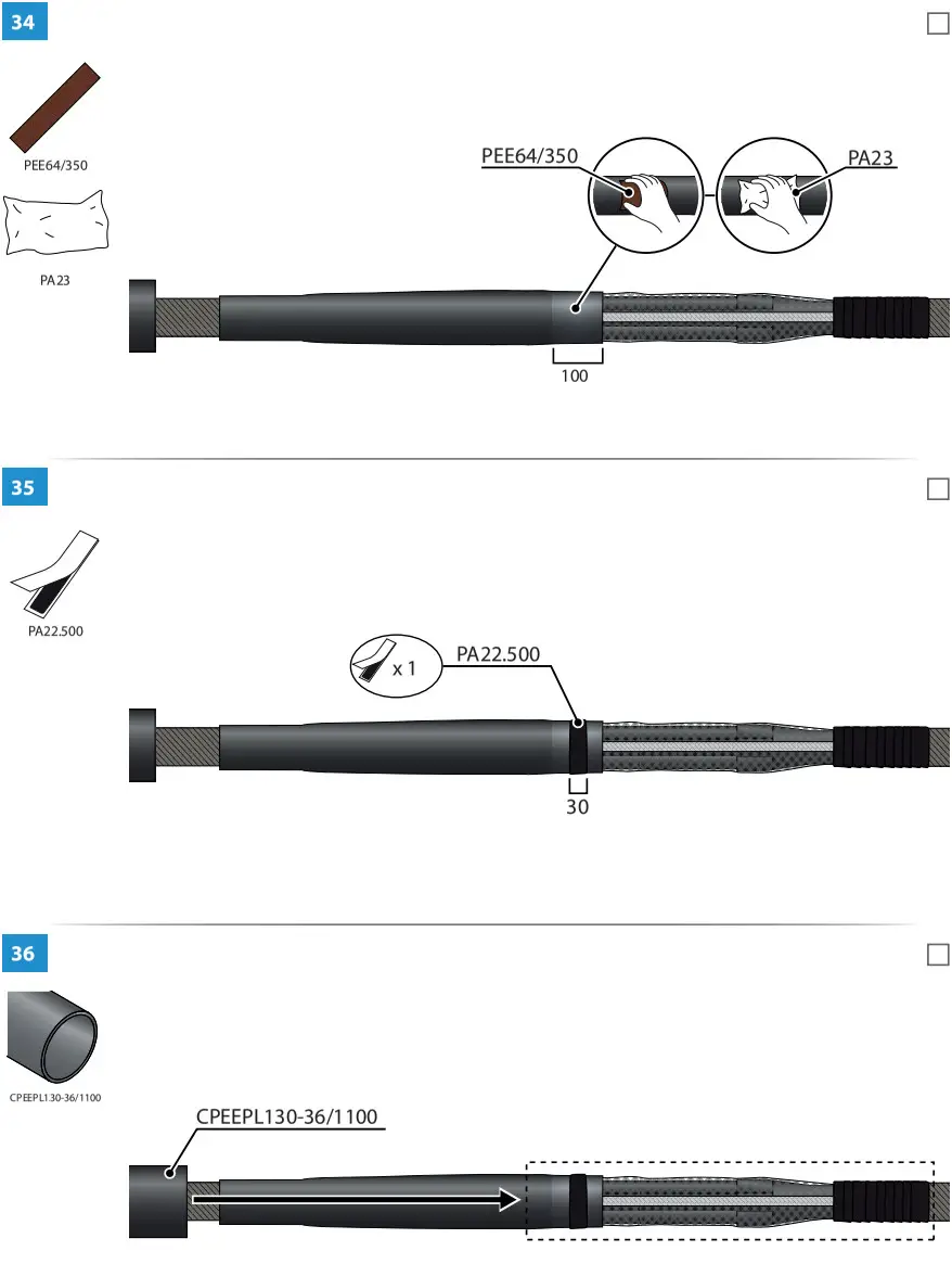 ENSTO HJP33 1202C Cable Joint Heat Shrink - FIGURE 15