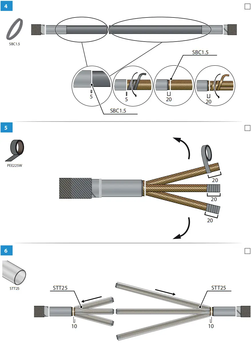 ENSTO HJP33 1202C Cable Joint Heat Shrink - FIGURE 4