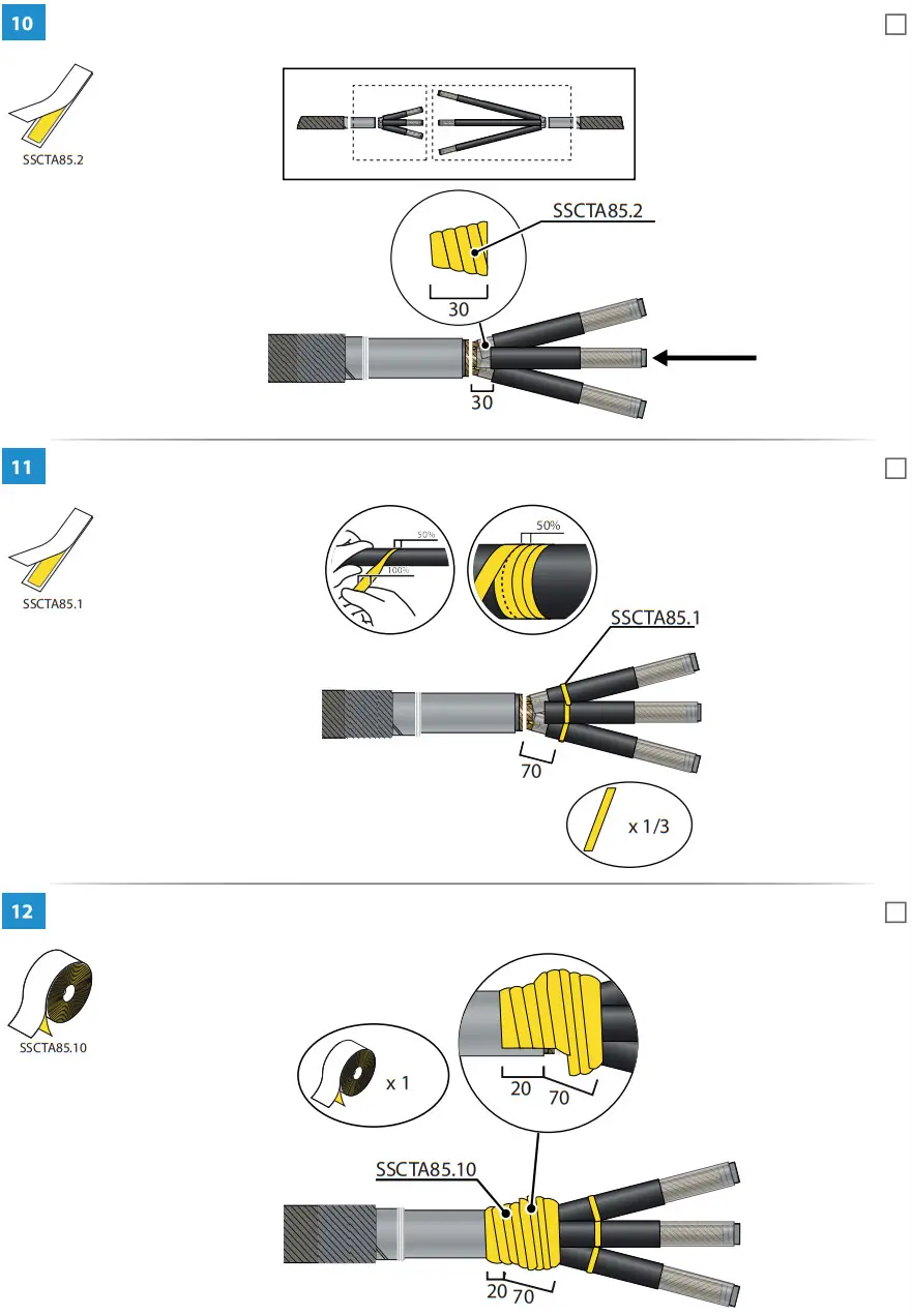ENSTO HJP33 1202C Cable Joint Heat Shrink - FIGURE 6