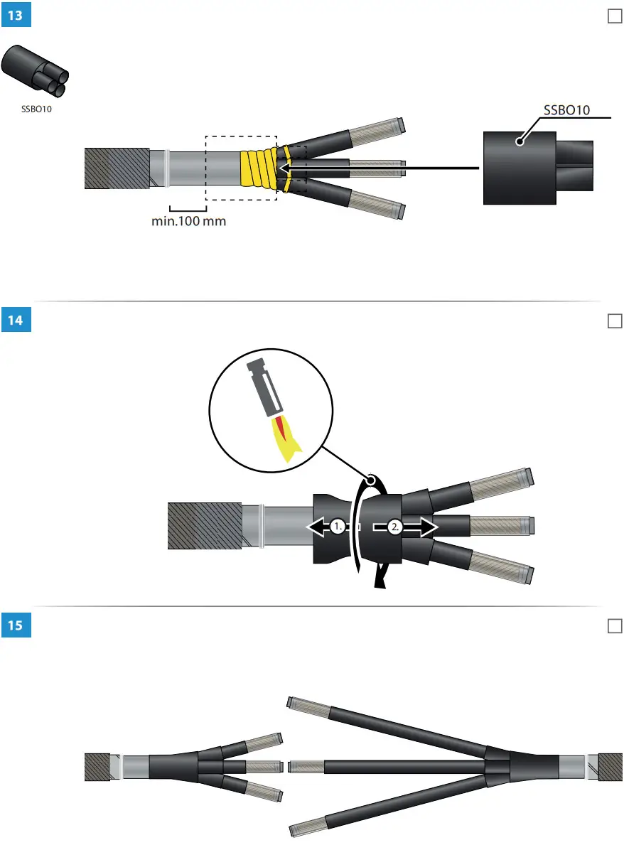 ENSTO HJP33 1202C Cable Joint Heat Shrink - FIGURE 7
