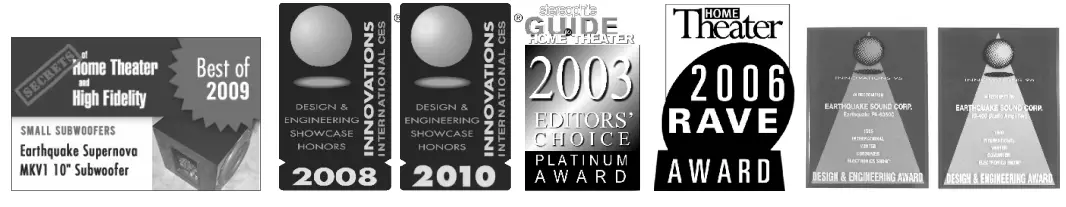 Earthquake Sound Titan Hestia Curved Cabinet High Fidelity LCR Speaker-2