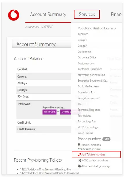 vodafone Toll Free Plus Software fig 3
