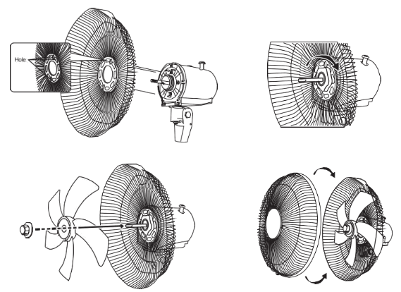 FABER FTF REVO 9012BU 12 Inch Table Fan - 3