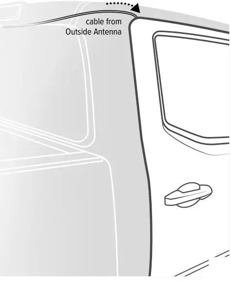 Route Cable into Vehicle