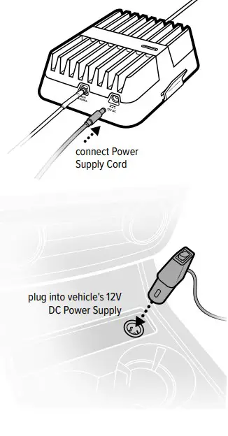 Connect Power Supply
to Booster