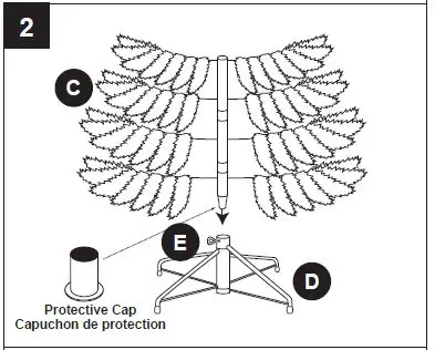 Holiday LIVING L20T6-70LD3K3 7 Ft LED Pre-Lit Flocked Pencil Tree-3