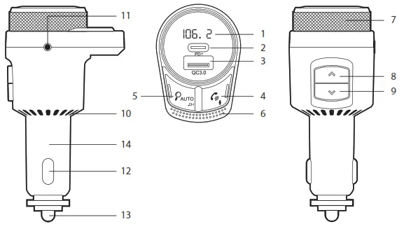 NGS Spark BT Hero Hands Free FM Transmitter with Bluetooth - 1
