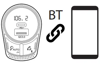NGS Spark BT Hero Hands Free FM Transmitter with Bluetooth - 17