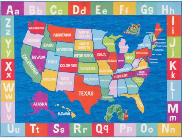 THE HOME DEPOT 4A-ECEM02 Kids Area Rug