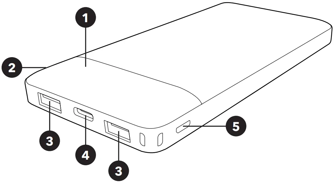 alza power APW-PBPA10PD 10000 mAh Power Bank - Fig 1
