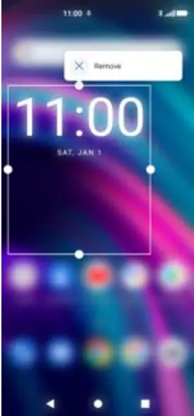 BOLD N2 Smartphone - Long press the widget