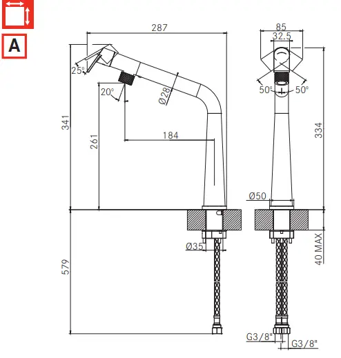 FRANKE-FG-5185-ICON-Black-Matt-Kitchen-Faucet-FIG-2