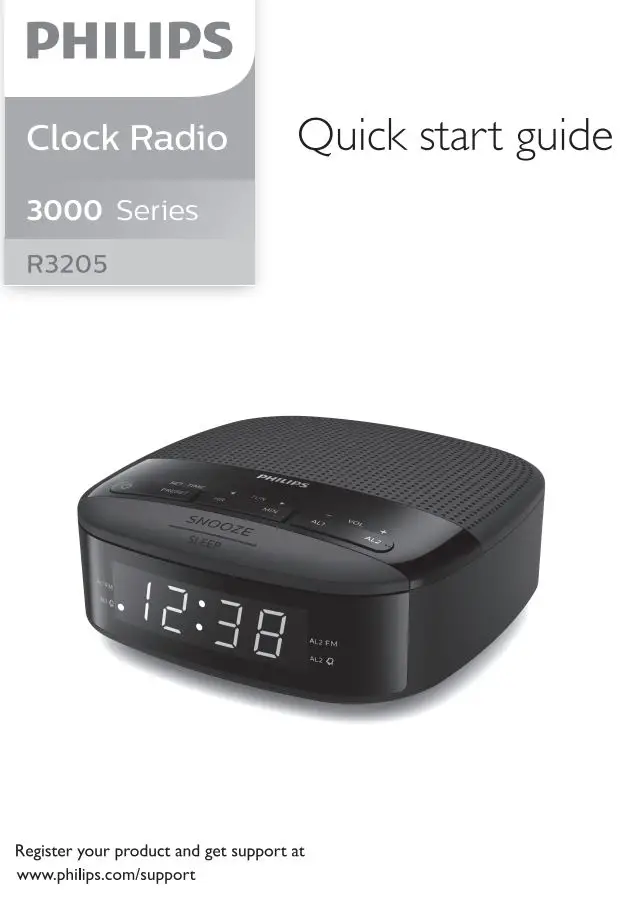 PHILIPS Clock Radio R3205 User Guide