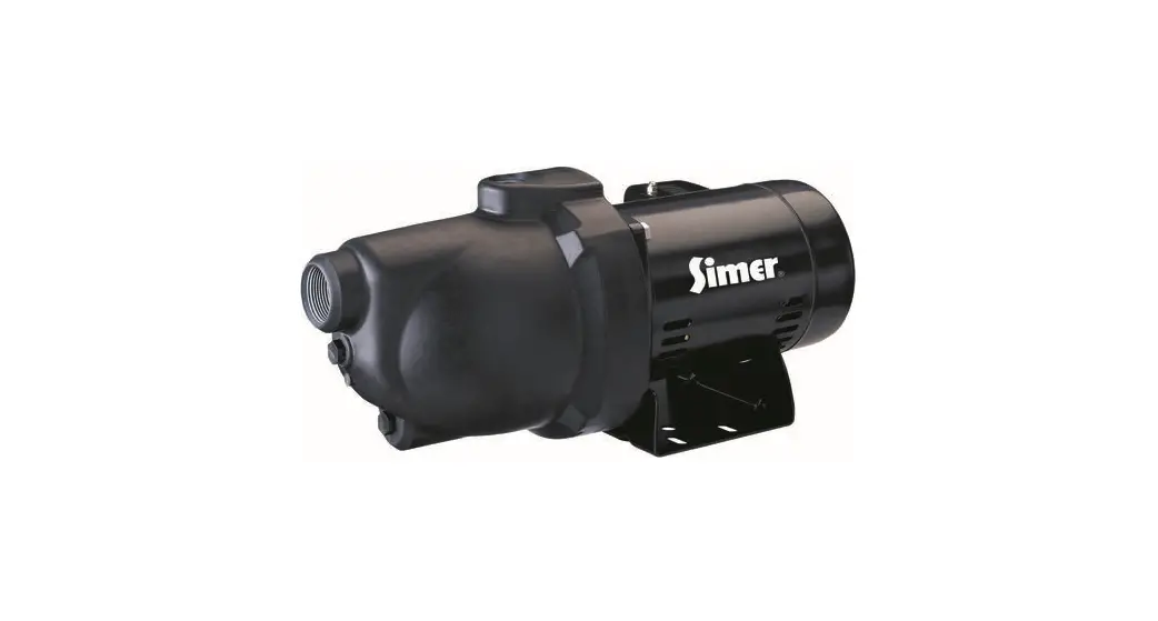 Simer 3110p Shallow Well Jet Water System Owner's Manual Simer 3110p Shallow Well Jet Water System Owner's Manual