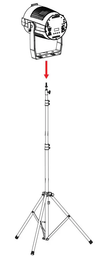 ADJ ENCORE Z7LP versatile LED Instruction Manual - STAND MOUNTING