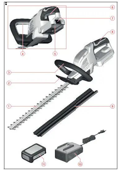 K RCHER HGE 18-45 Cordless Hedge Trimmer (Machine Only) (1)