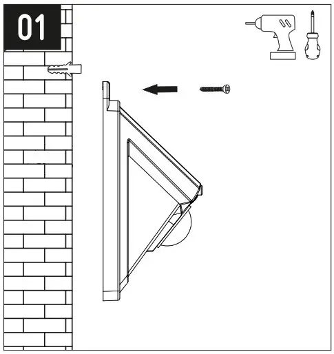 eZ solar GL021BEZ LED Solar Premium Wall Light - COMMISSIONING 1