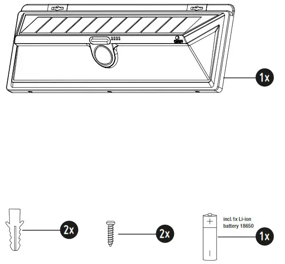 eZ solar GL021BEZ LED Solar Premium Wall Light - Product Overview 1