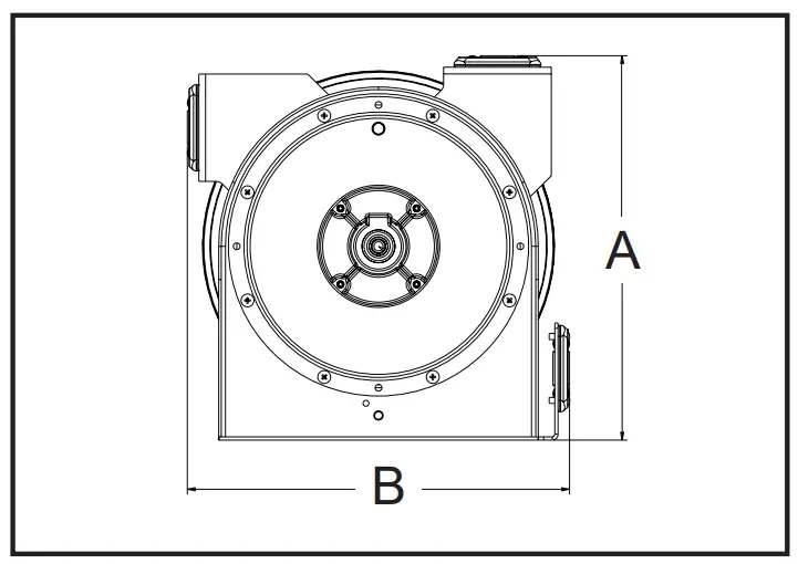 REELCRAFT L 3000 Series Spring Driven Cord Reels - Dimensions 1