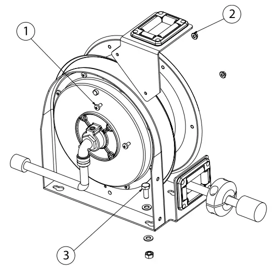 REELCRAFT L 3000 Series Spring Driven Cord Reels - Installation Instructions