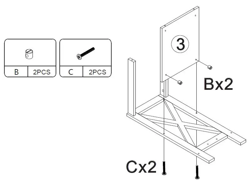 JAXSUNN-HG61S0953-White-Wood-3-Tier-Square-Side-Table-Set-of-2-5