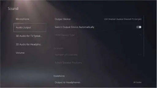 AUDEZE Maxwell - Audio Output
