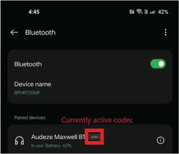 AUDEZE Maxwell - LC3 and LDAC Codecs