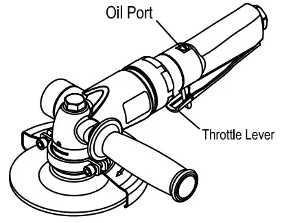 ALPHA PSG-125 5 Inch Pneumatic Angle Grinder - OVERVIEW 2