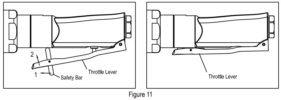 ALPHA PSG-125 5 Inch Pneumatic Angle Grinder - diamond wheels 3
