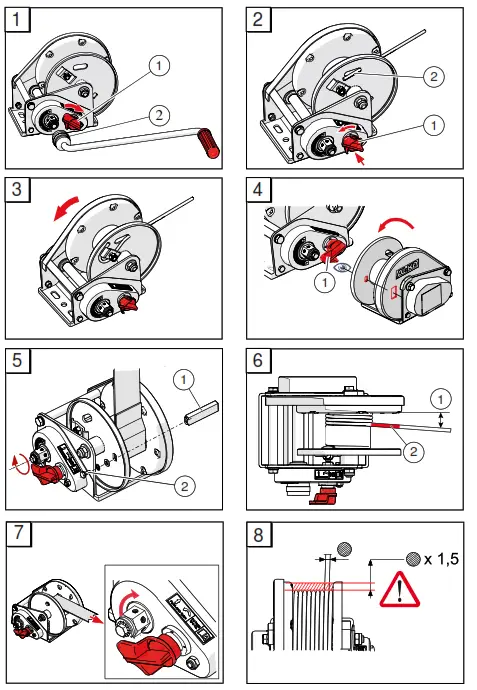 AL-KO 450 A BASIC Seilwinde Cable Winch - Fig1