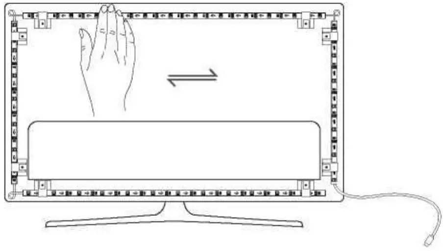 Govee H6199 RGBIC LED TV Backlight - Installing Your Device 1