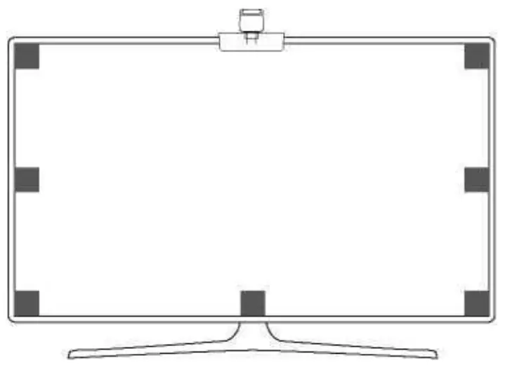 Govee H6199 RGBIC LED TV Backlight - points on the screen