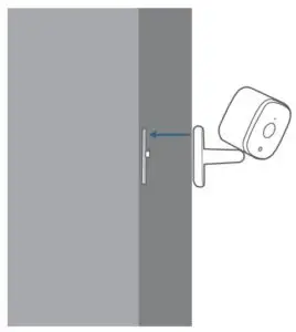 Align the eufy Indoor Cam’s mounting slot