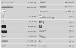 hama 118064 TV Wall Bracket-Installation kit