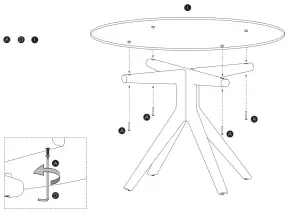 John Lewis Poise Round Glass Top - fig21