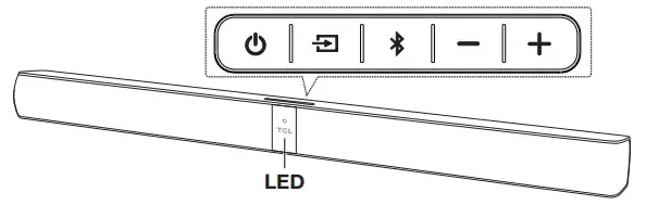 TCL TS7000 2.0 Channel Home Theater Sound- Sound Bar main unit