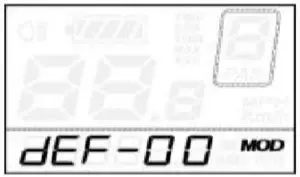 Ride1UP 500 Series 784718951792 500W Electric Bike - Recover Default Settings Interface